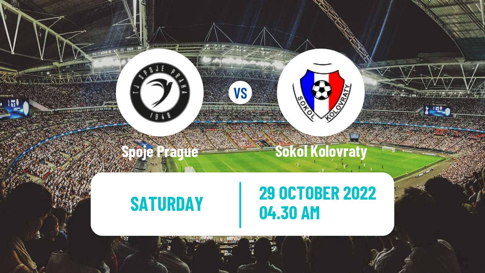 Soccer Czech Prazsky Prebor Spoje Prague - Sokol Kolovraty