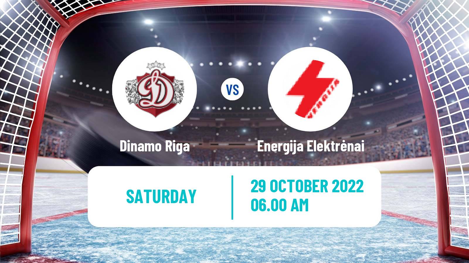 Hockey Latvian Hokeja Liga Dinamo Riga - Energija Elektrėnai