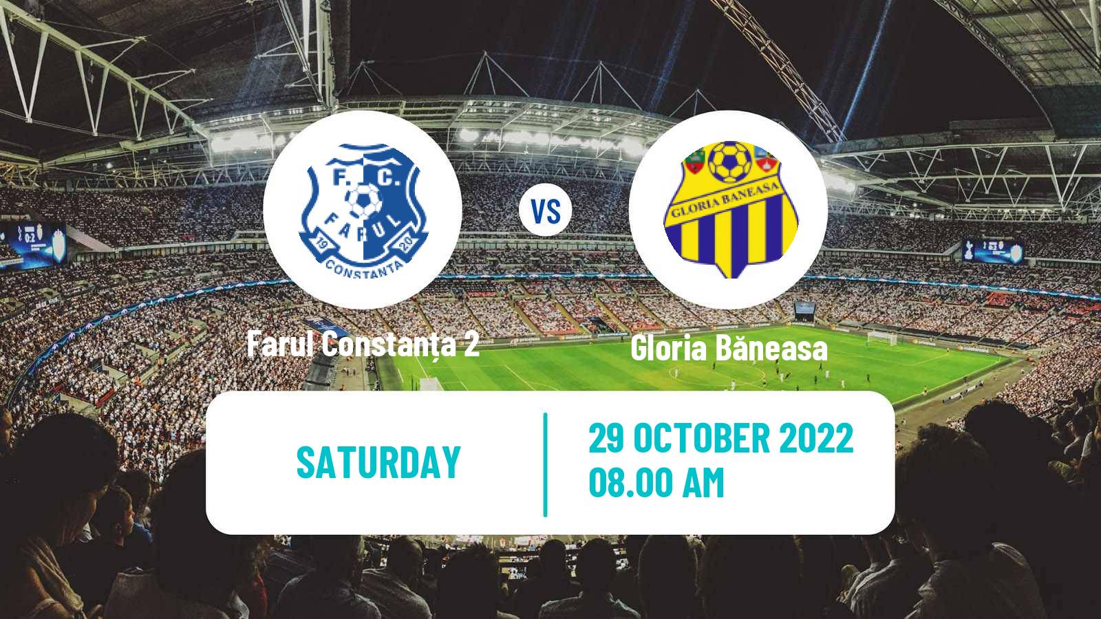 Soccer Romanian Liga 3 - Seria 3 Farul Constanța 2 - Gloria Băneasa