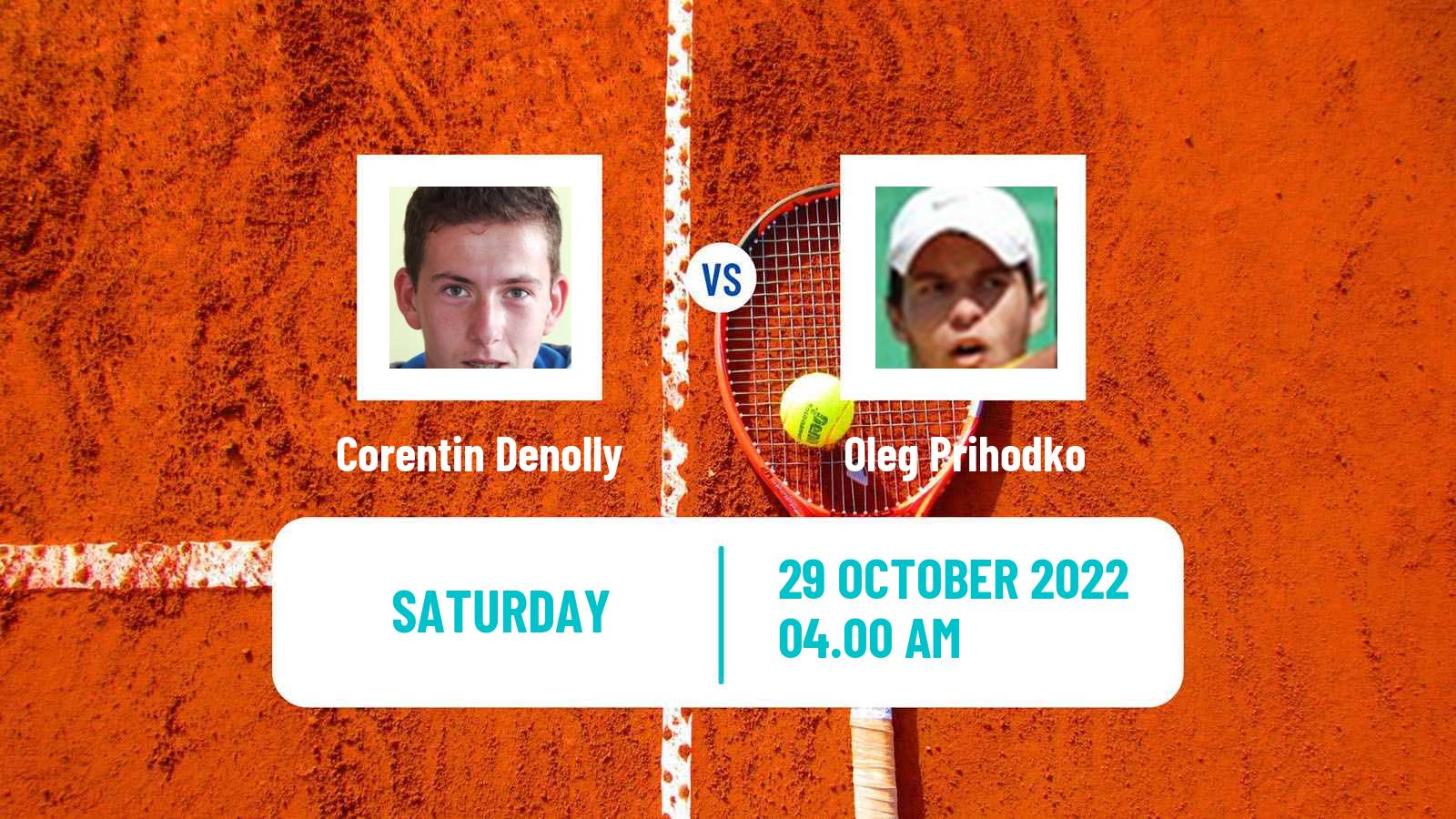 Tennis ITF Tournaments Corentin Denolly - Oleg Prihodko