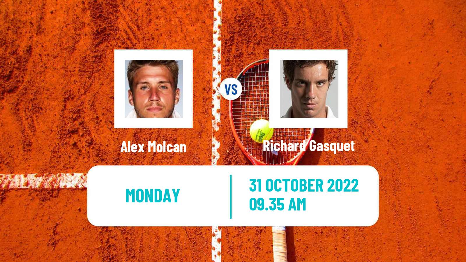 Tennis ATP Paris Alex Molcan - Richard Gasquet