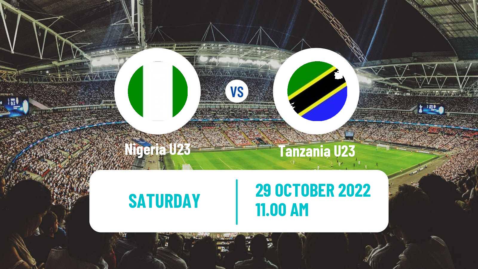 Soccer Africa Cup of Nations U23 Nigeria U23 - Tanzania U23