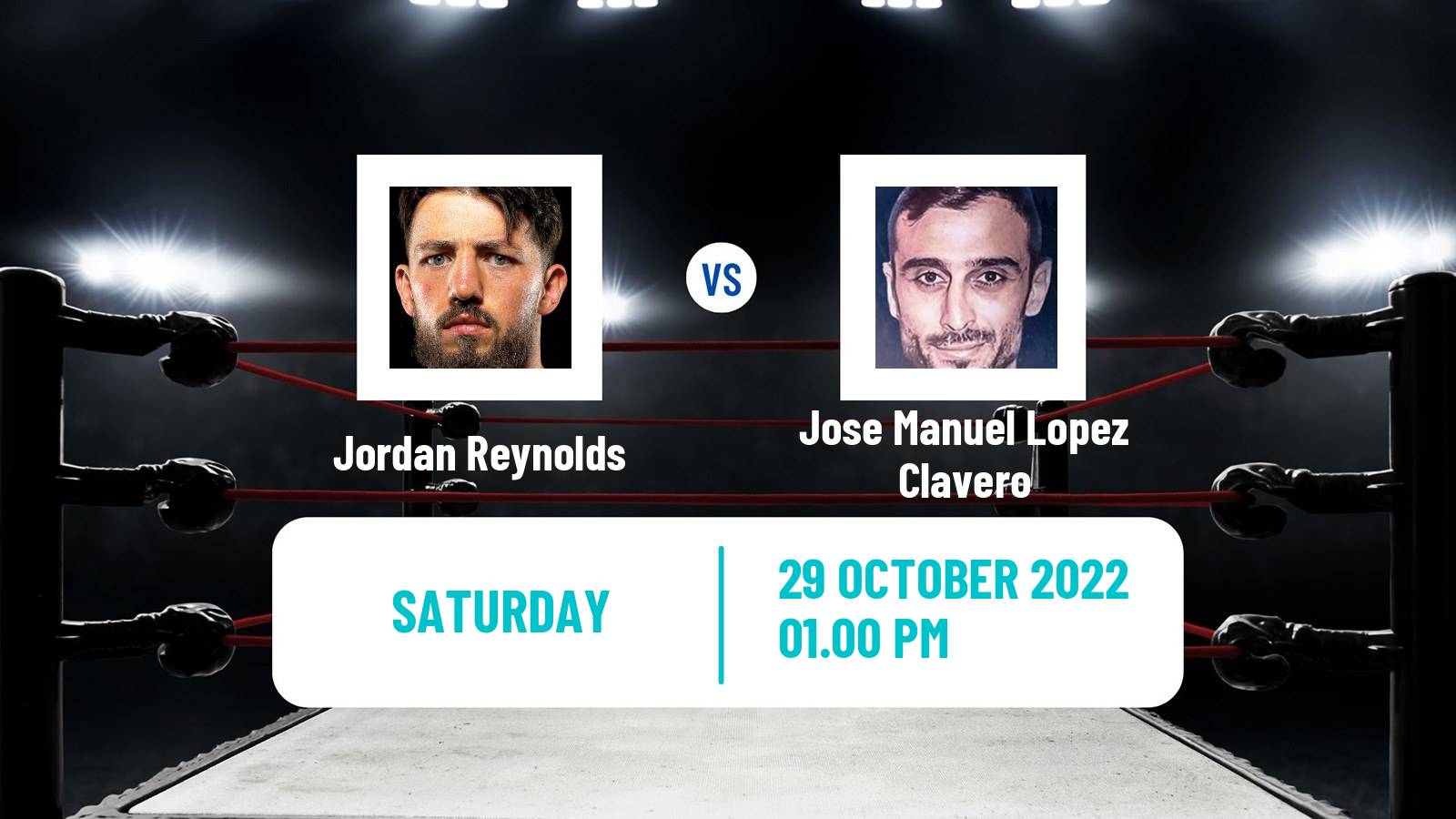 Boxing Boxing Jordan Reynolds - Jose Manuel Lopez Clavero