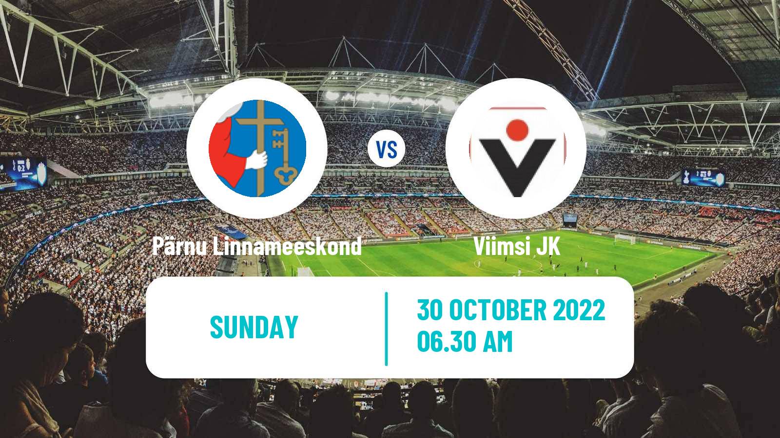 Soccer Estonian Esiliiga Pärnu Linnameeskond - Viimsi JK