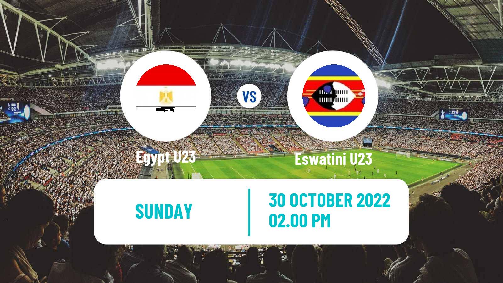 Soccer Africa Cup of Nations U23 Egypt U23 - Eswatini U23