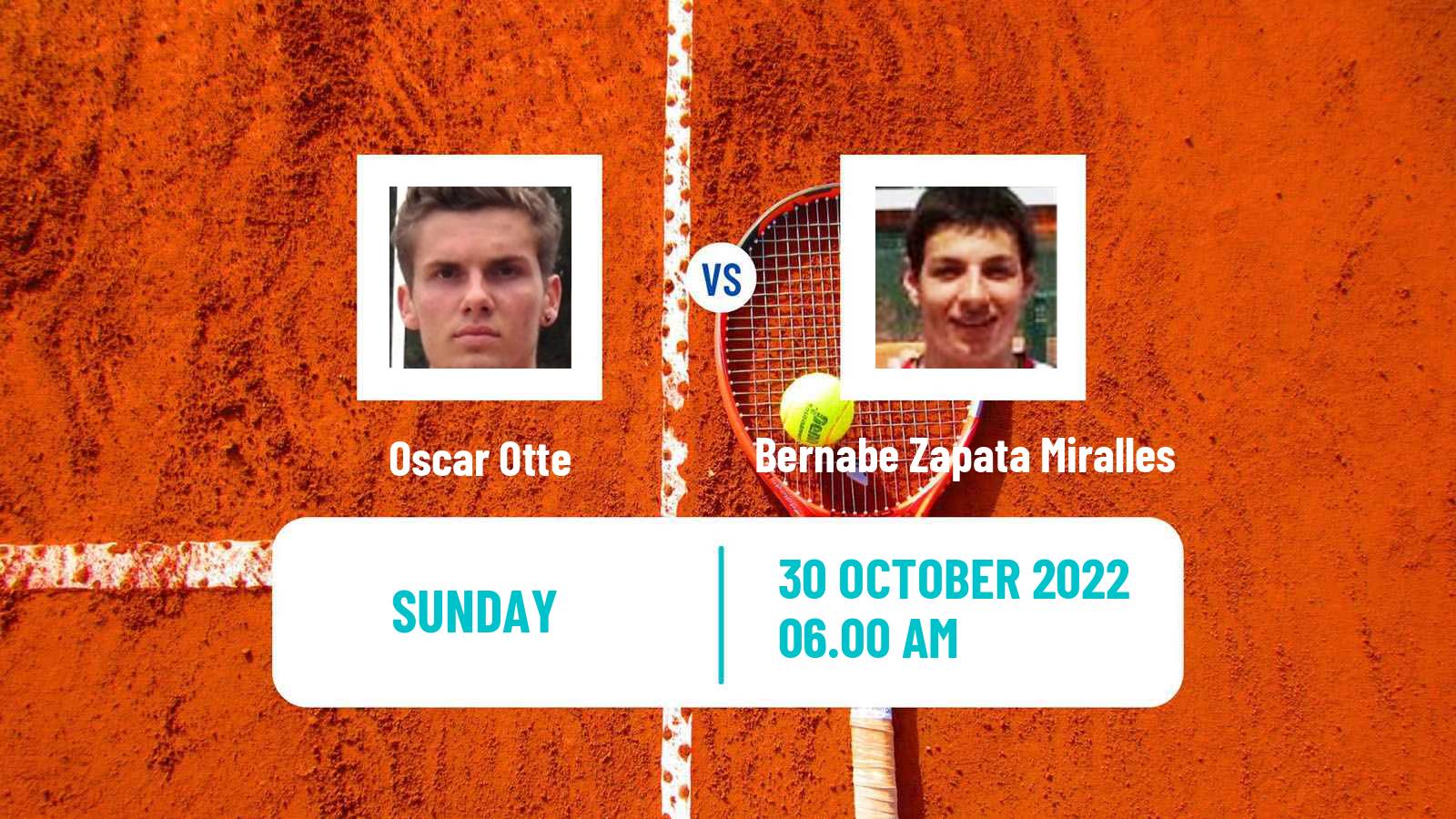 Tennis ATP Paris Oscar Otte - Bernabe Zapata Miralles