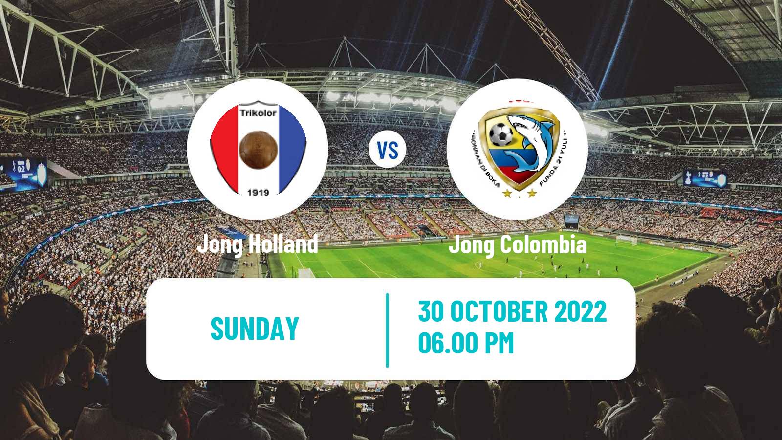 Soccer Curacao Prome Divishon Jong Holland - Jong Colombia