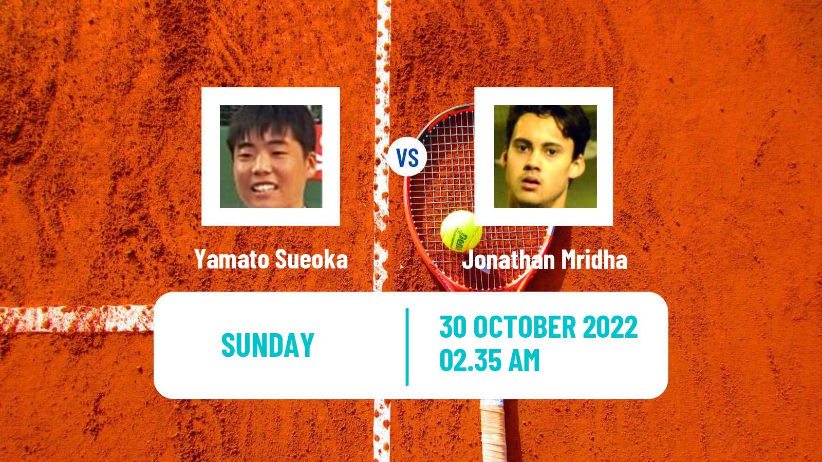Tennis ATP Challenger Yamato Sueoka - Jonathan Mridha