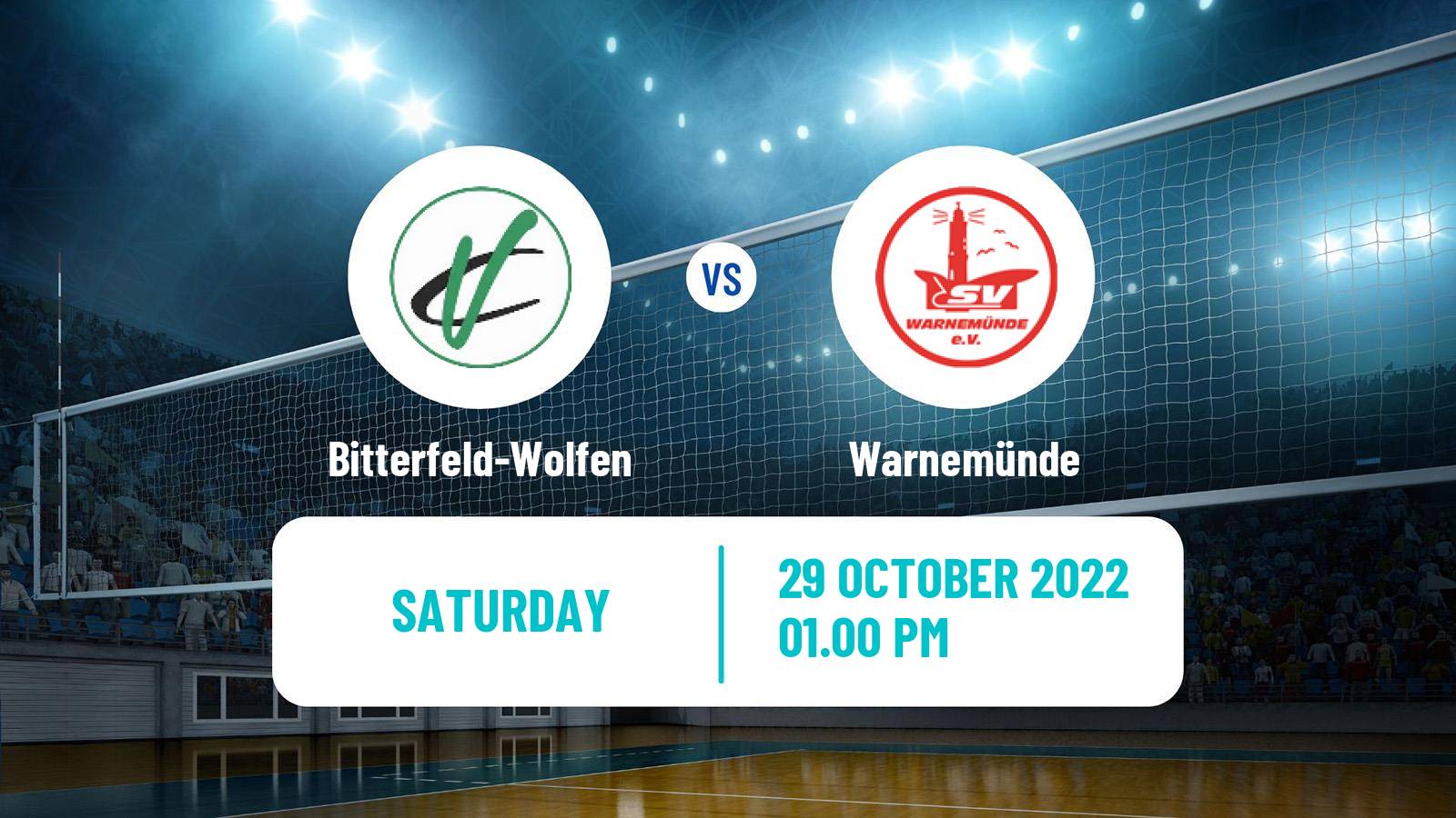 Volleyball German 2 Bundesliga North Volleyball Bitterfeld-Wolfen - Warnemünde