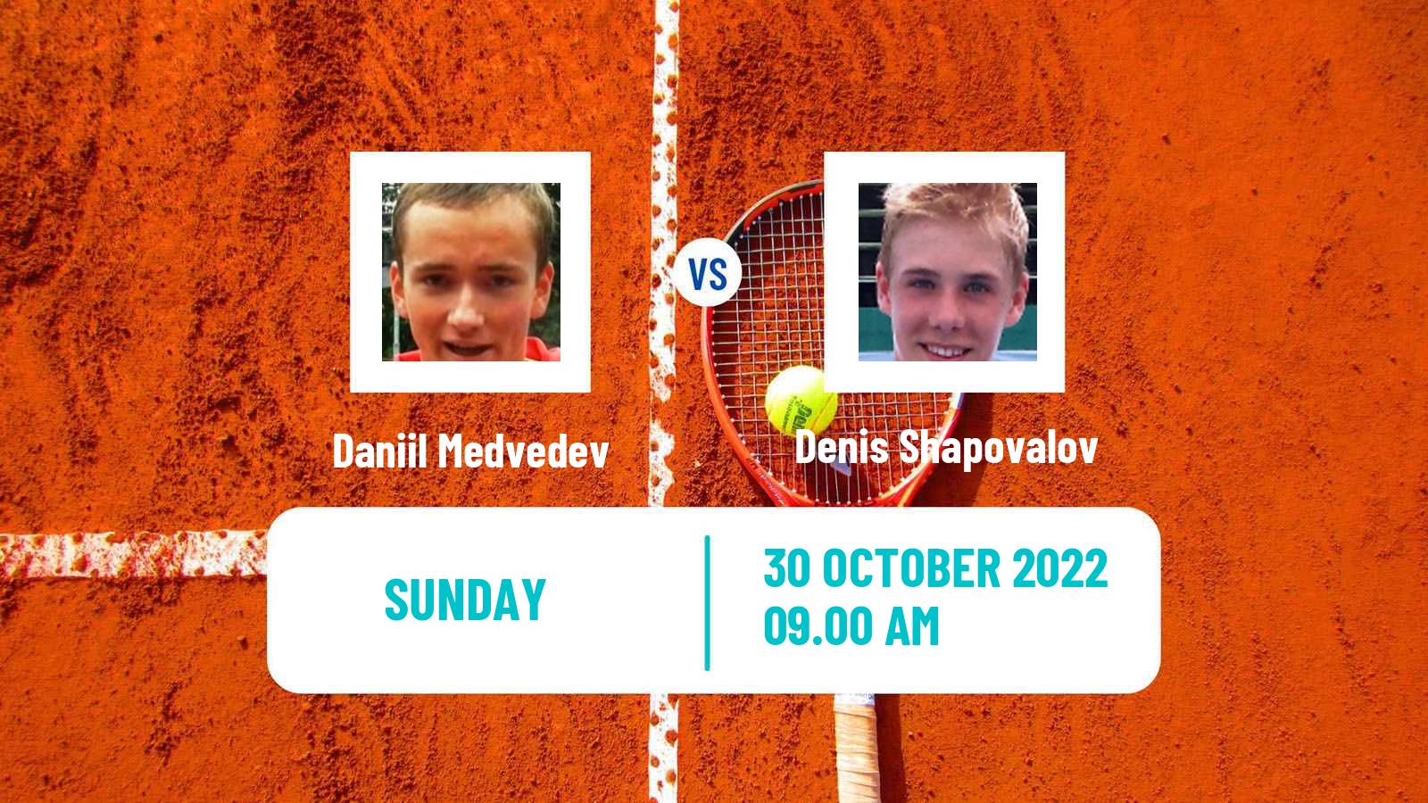 Tennis ATP Vienna Daniil Medvedev - Denis Shapovalov