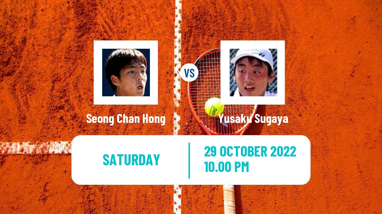 Tennis ATP Challenger Seong Chan Hong - Yusaku Sugaya