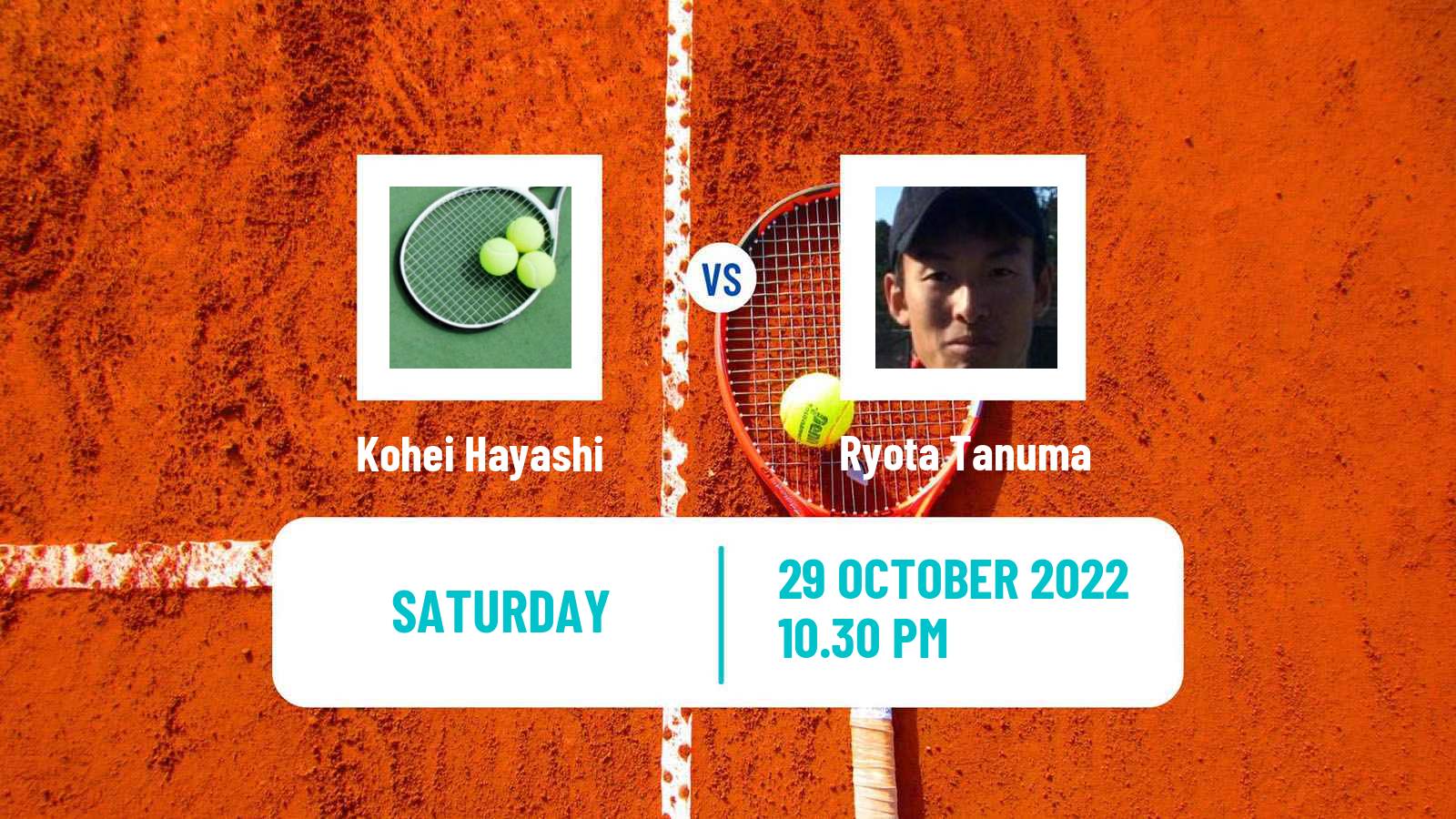 Tennis ATP Challenger Kohei Hayashi - Ryota Tanuma