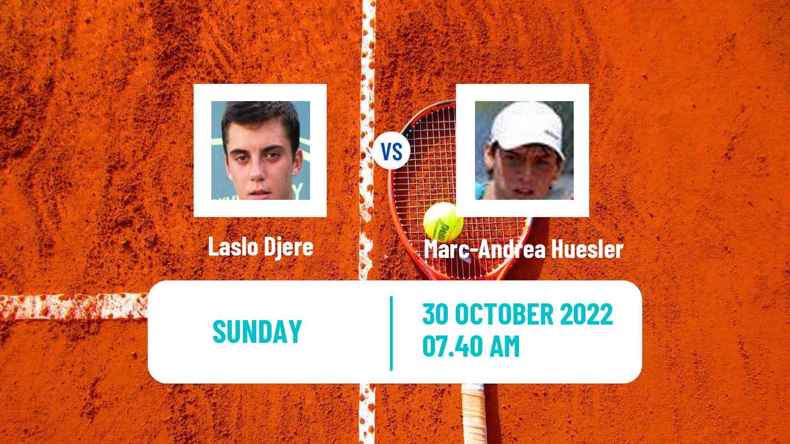 Tennis ATP Paris Laslo Djere - Marc-Andrea Huesler