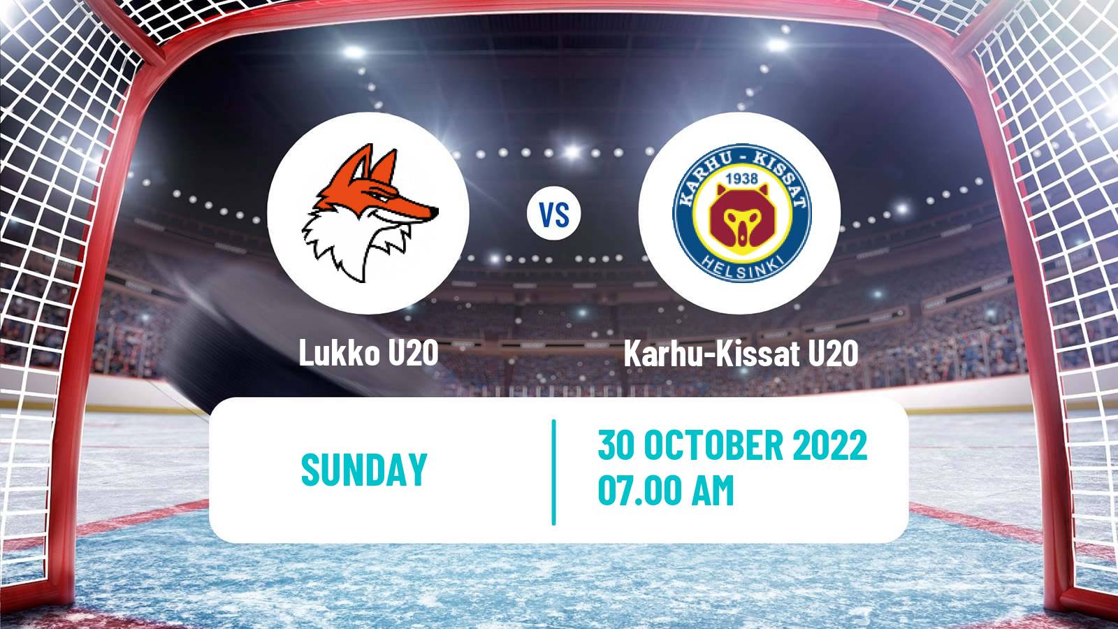 Hockey Finnish SM-sarja U20 Lukko U20 - Karhu-Kissat U20