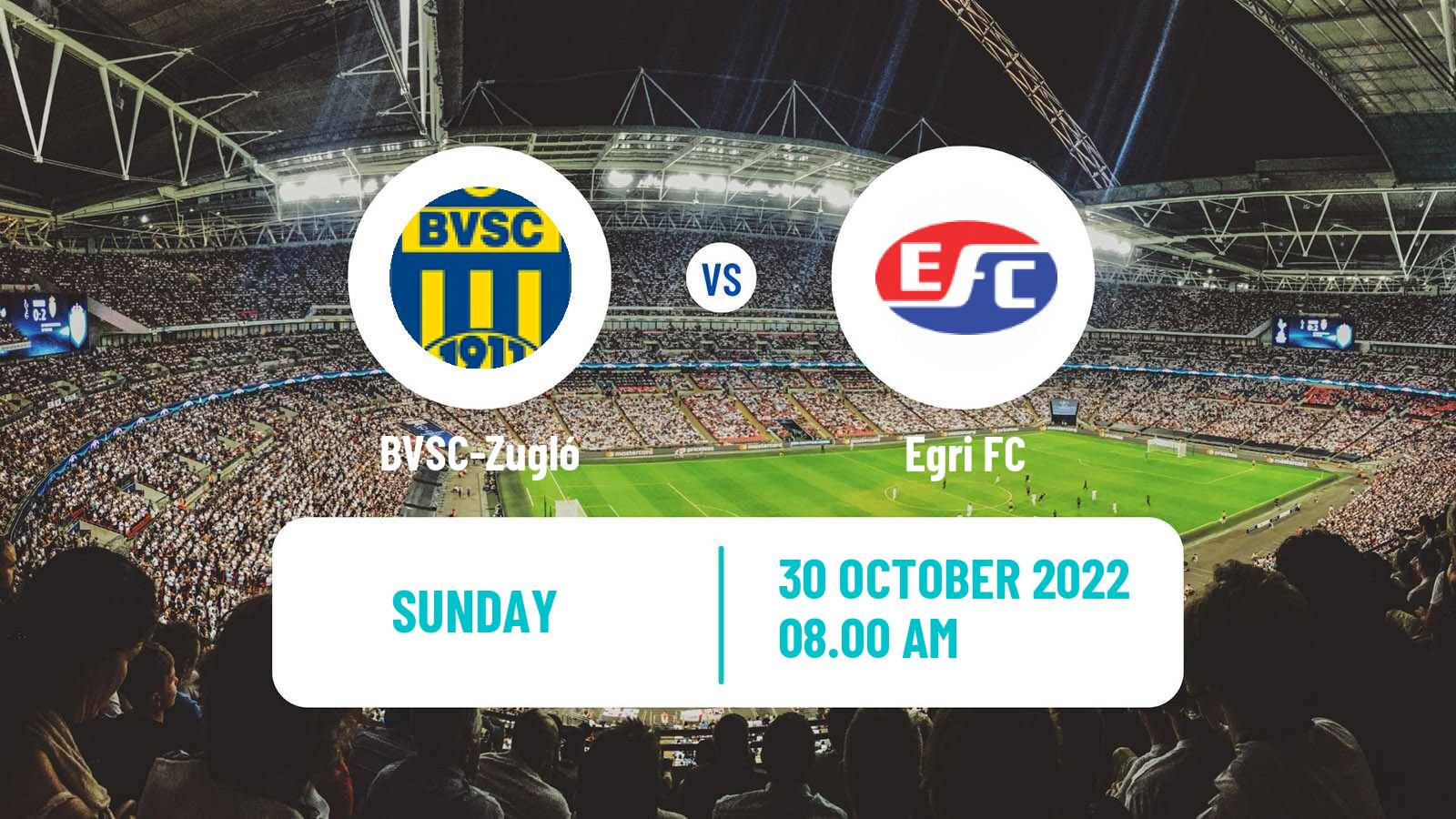 Soccer Hungarian NB III East BVSC-Zugló - Egri