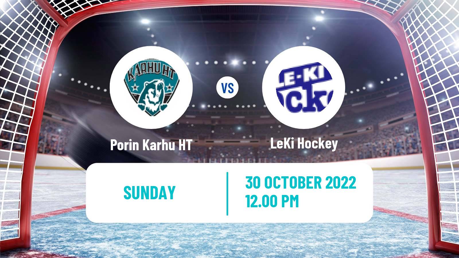 Hockey Finnish Suomi-sarja Porin Karhu HT - LeKi