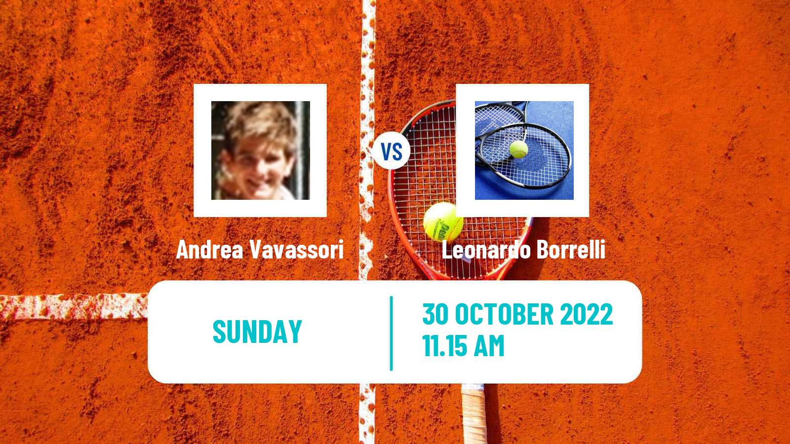 Tennis ATP Challenger Andrea Vavassori - Leonardo Borrelli