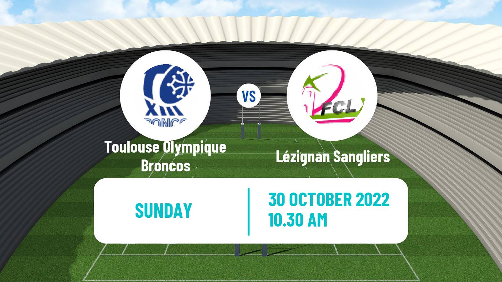 Rugby league French Elite 1 Rugby League Toulouse Olympique Broncos - Lézignan Sangliers