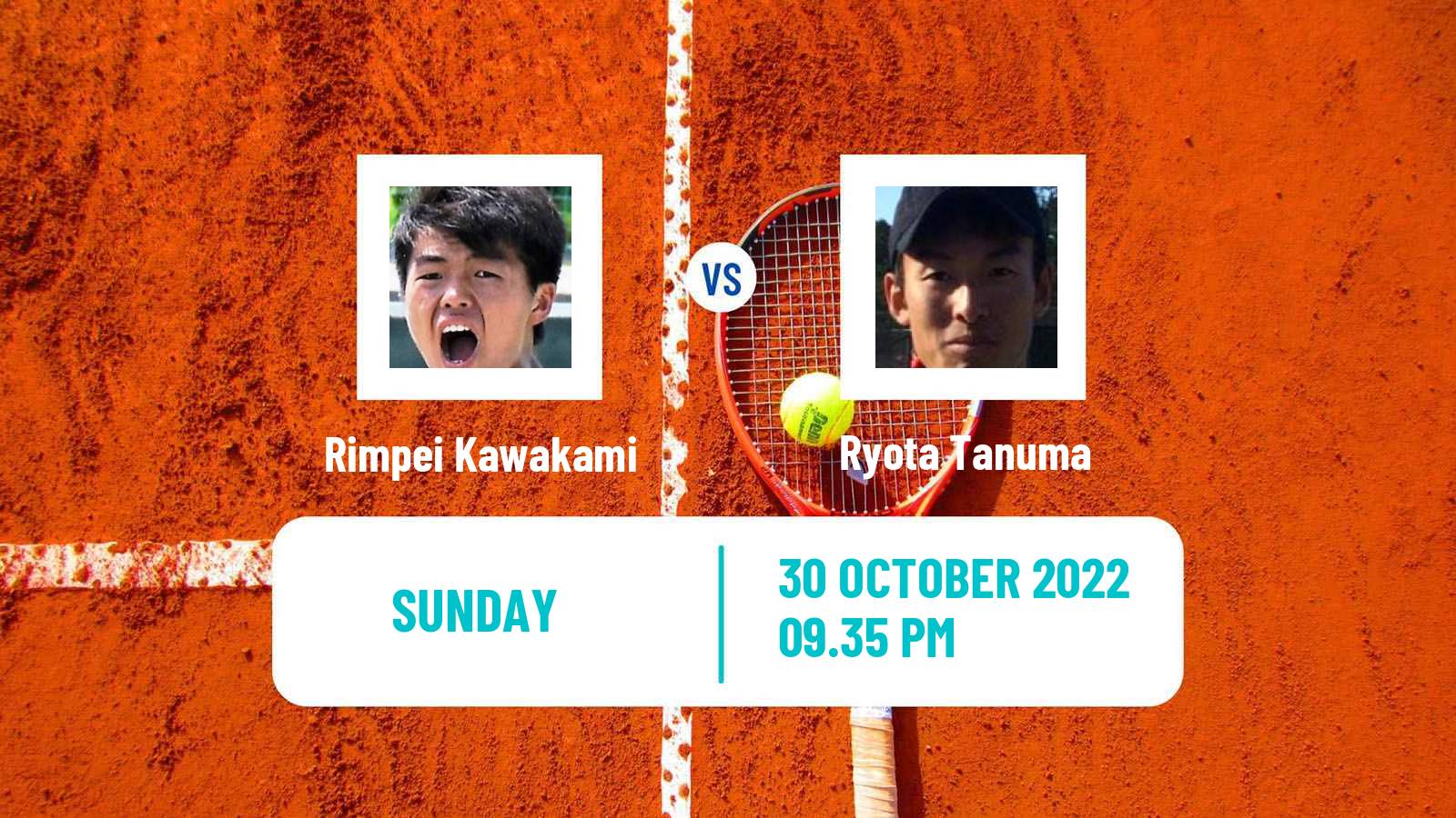 Tennis ATP Challenger Rimpei Kawakami - Ryota Tanuma