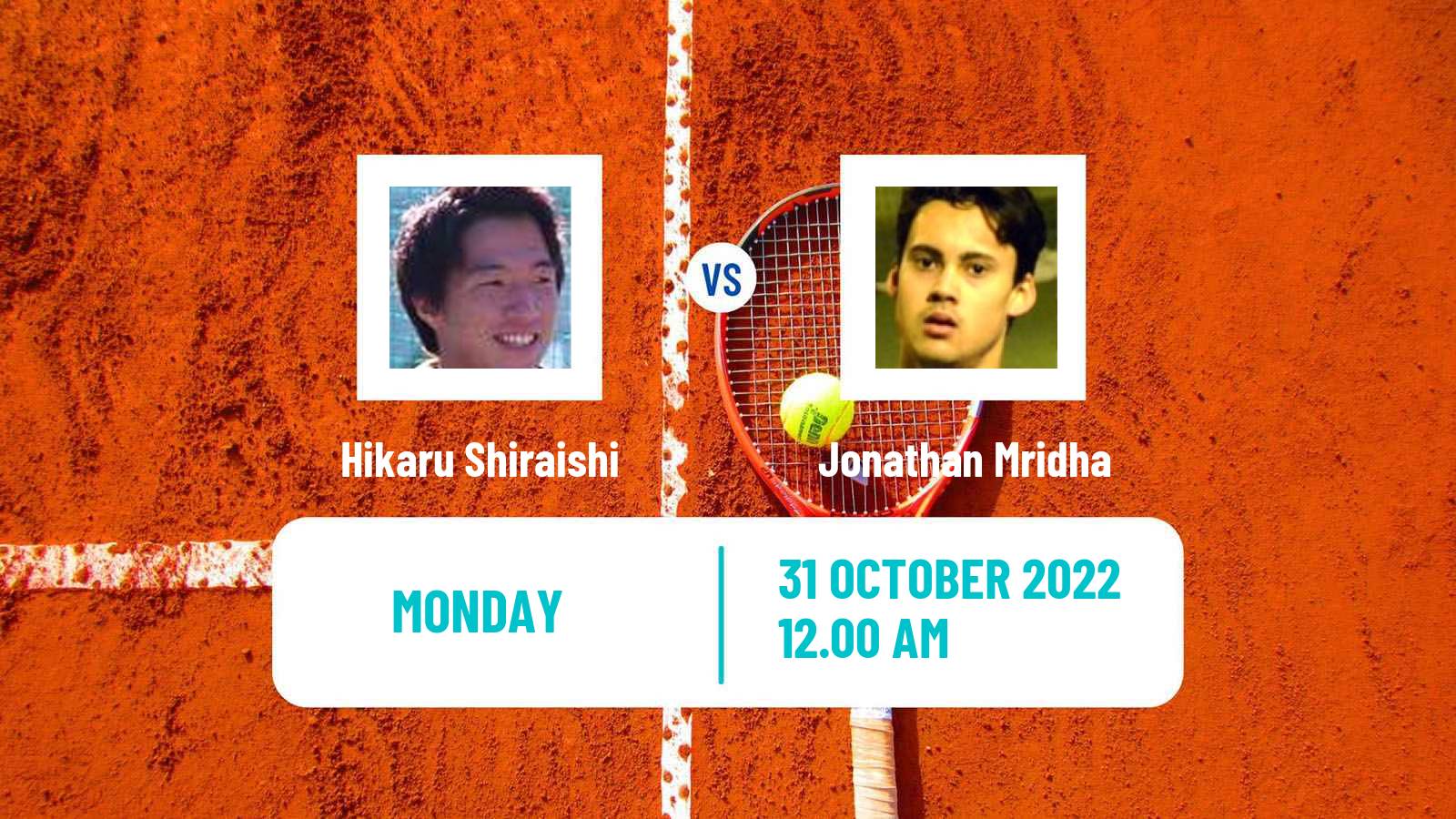 Tennis ATP Challenger Hikaru Shiraishi - Jonathan Mridha