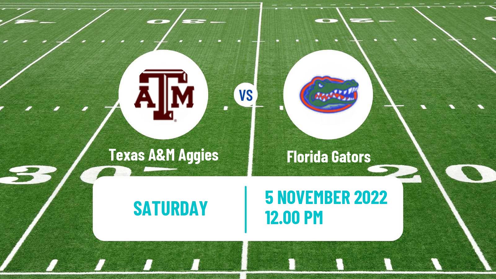 American football NCAA College Football Texas A&M Aggies - Florida Gators