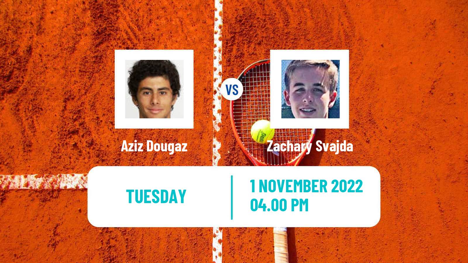Tennis ATP Challenger Aziz Dougaz - Zachary Svajda