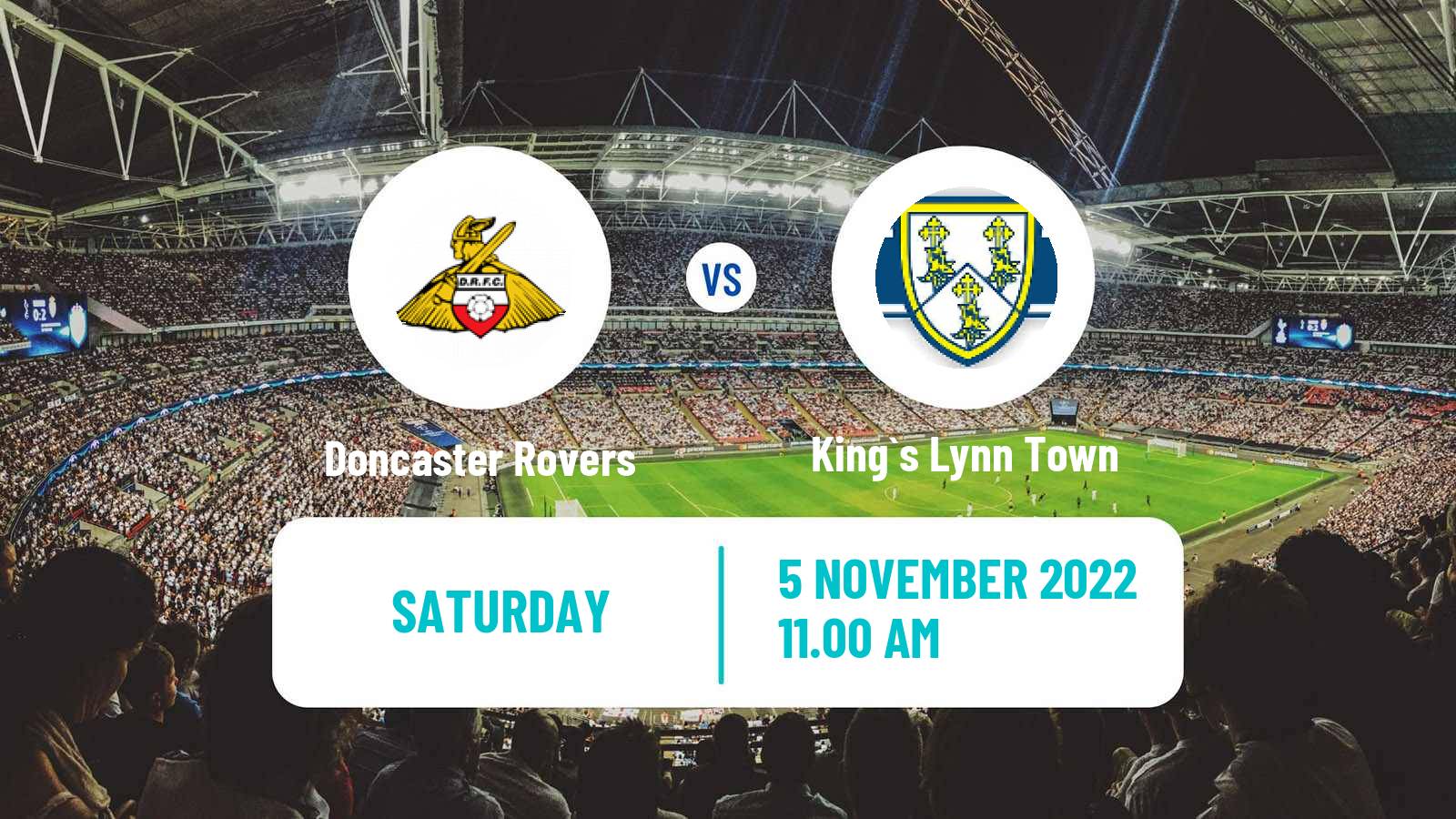 Soccer English FA Cup Doncaster Rovers - King`s Lynn Town