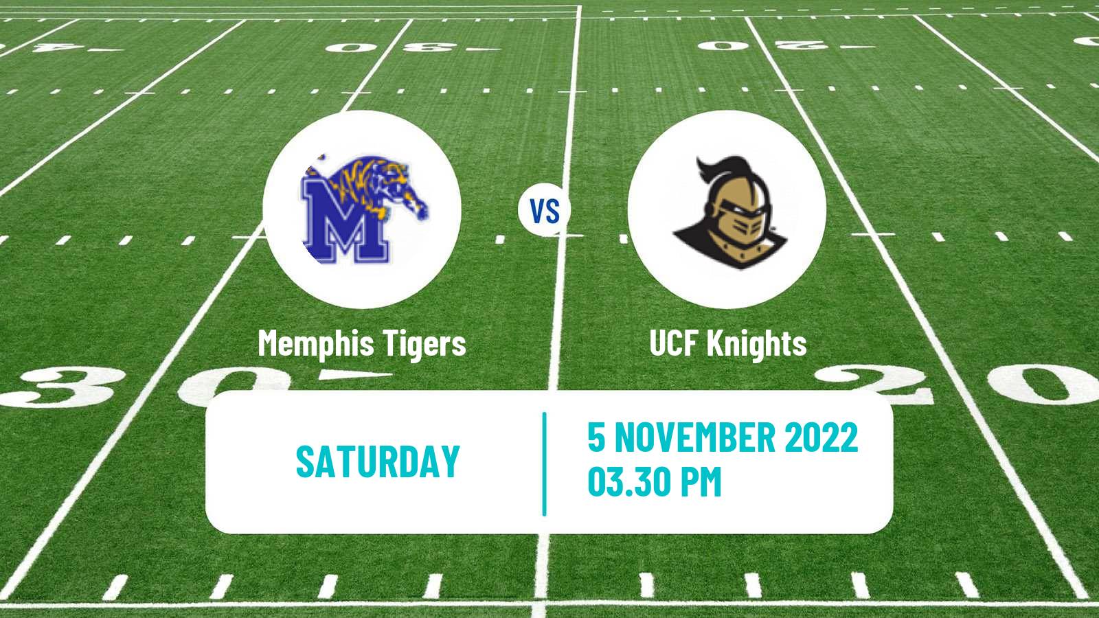 American football NCAA College Football Memphis Tigers - UCF Knights