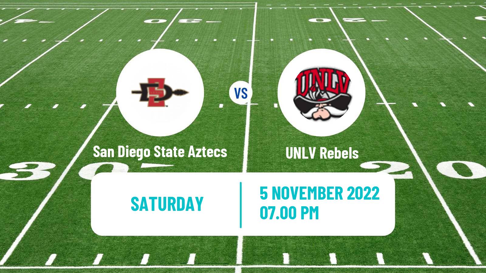 American football NCAA College Football San Diego State Aztecs - UNLV Rebels