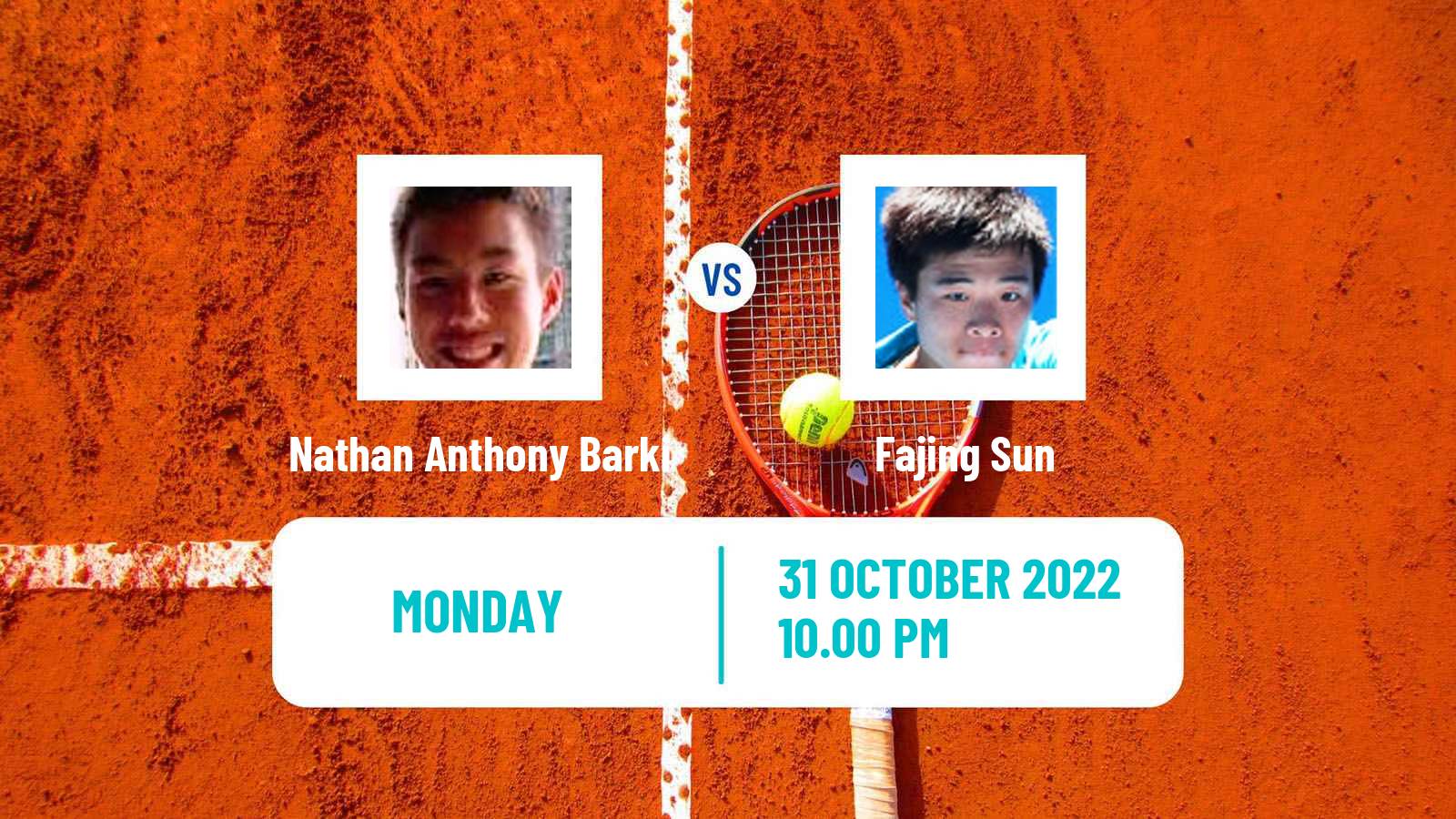 Tennis ITF Tournaments Nathan Anthony Barki - Fajing Sun