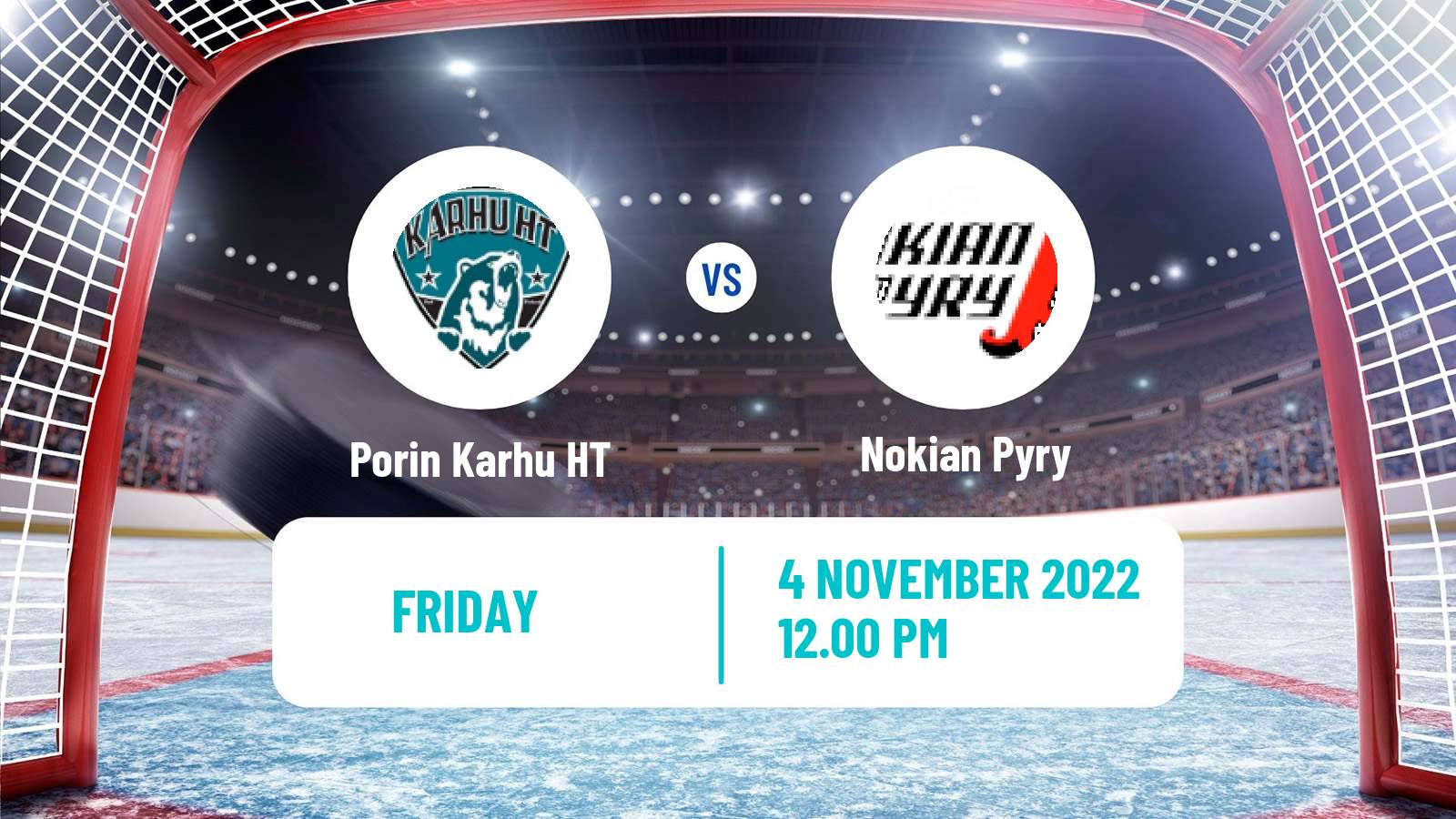 Hockey Finnish Suomi-sarja Porin Karhu HT - Nokian Pyry