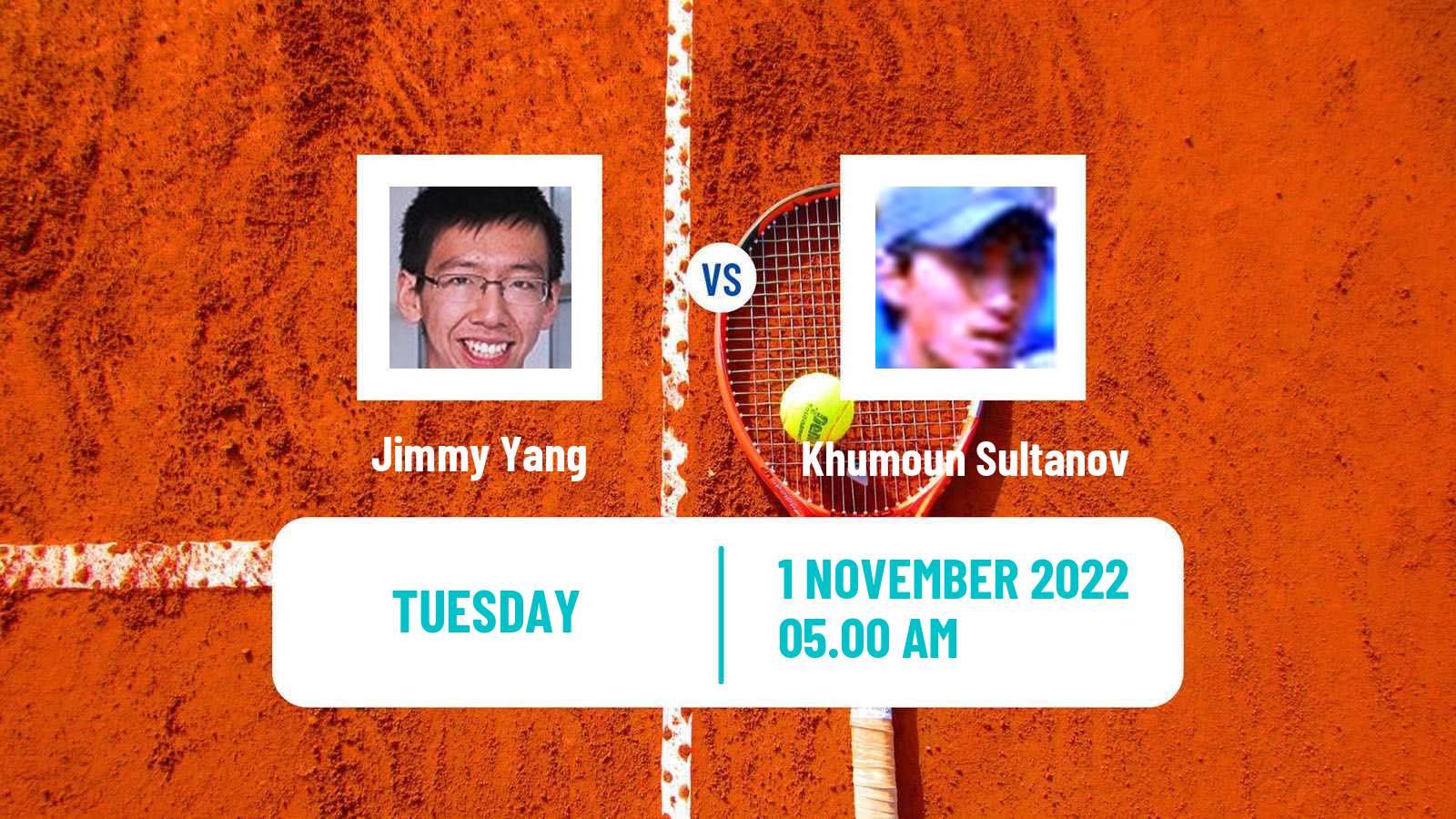 Tennis ITF Tournaments Jimmy Yang - Khumoun Sultanov