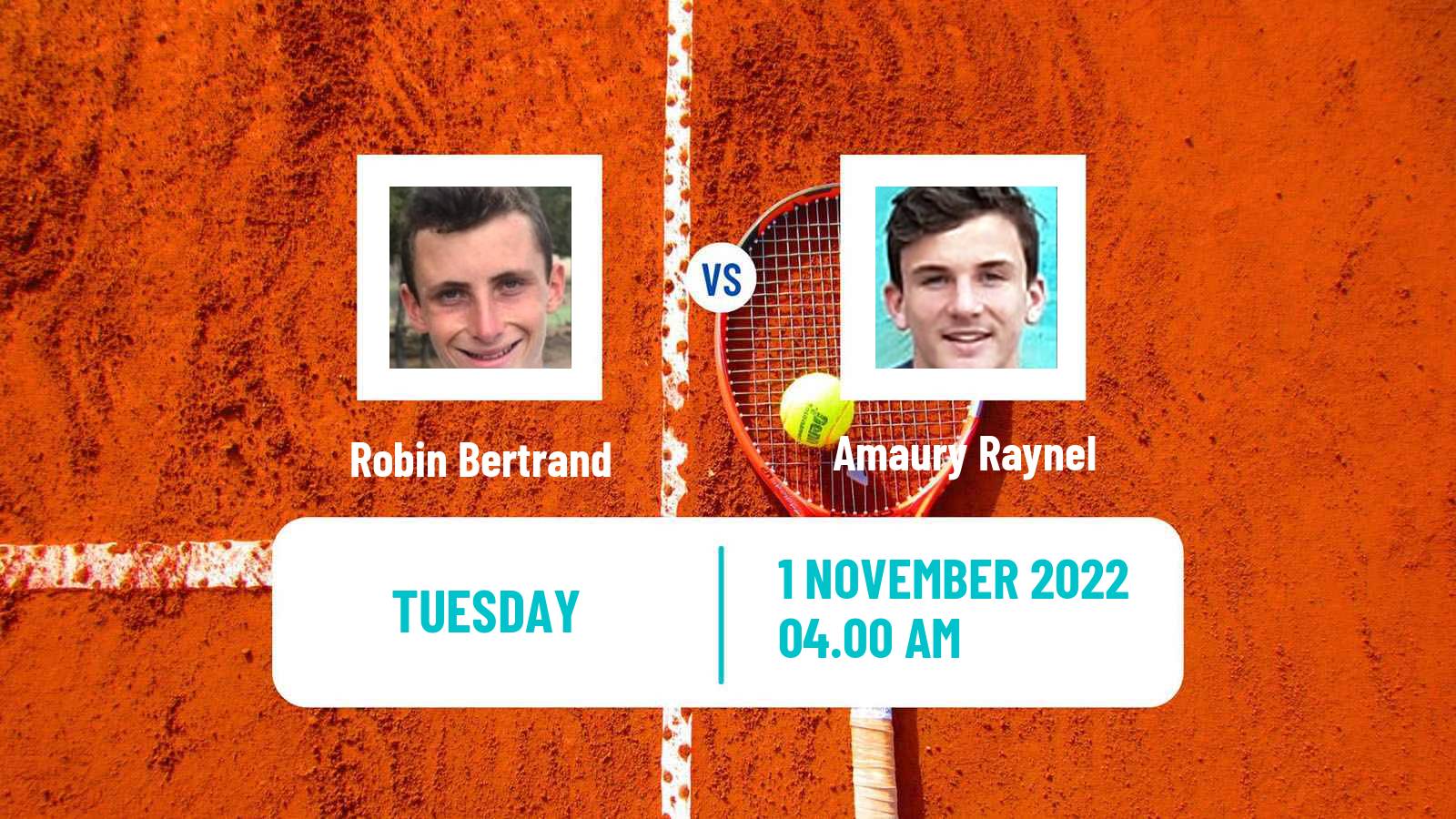 Tennis ITF Tournaments Robin Bertrand - Amaury Raynel