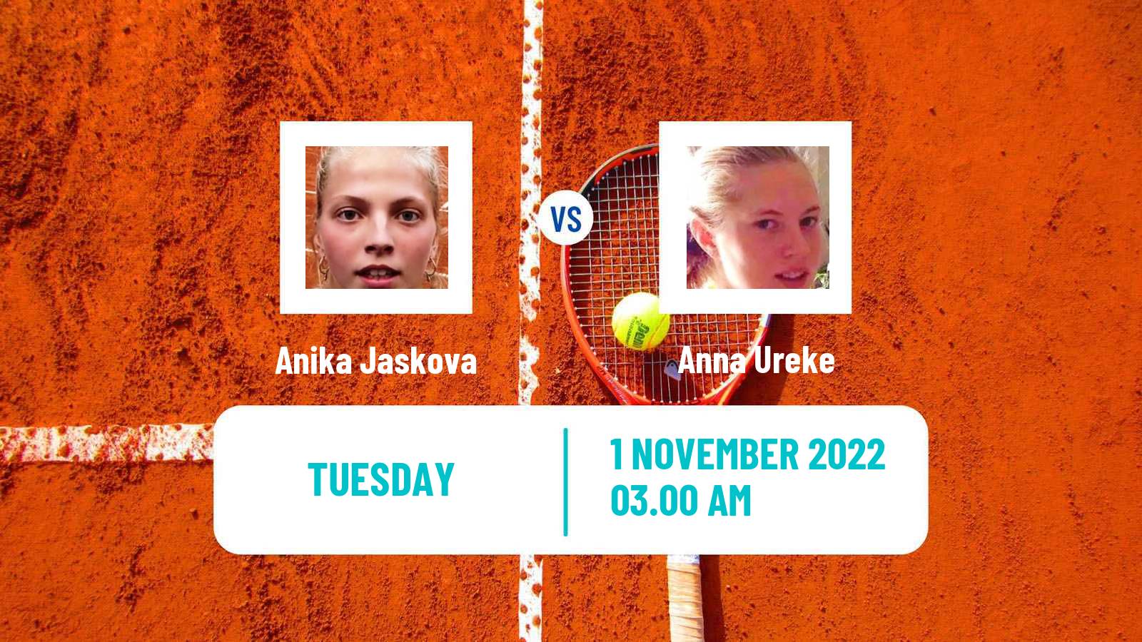 Tennis ITF Tournaments Anika Jaskova - Anna Ureke