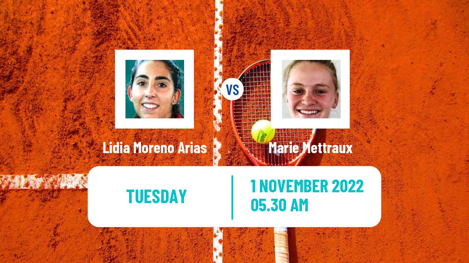 Tennis ITF Tournaments Lidia Moreno Arias - Marie Mettraux