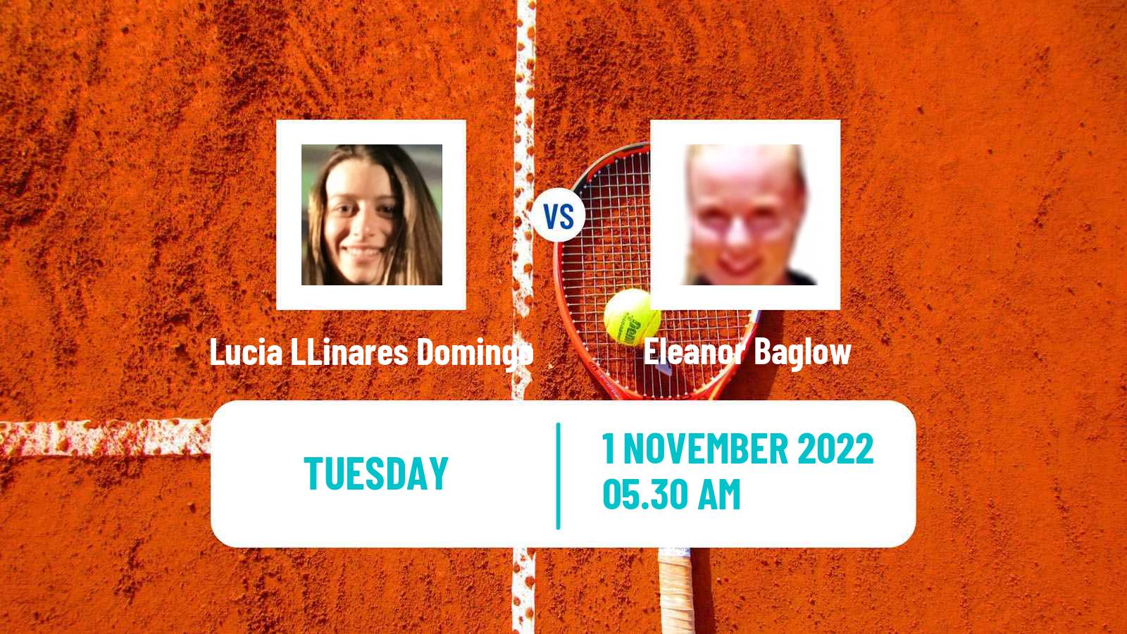 Tennis ITF Tournaments Lucia LLinares Domingo - Eleanor Baglow