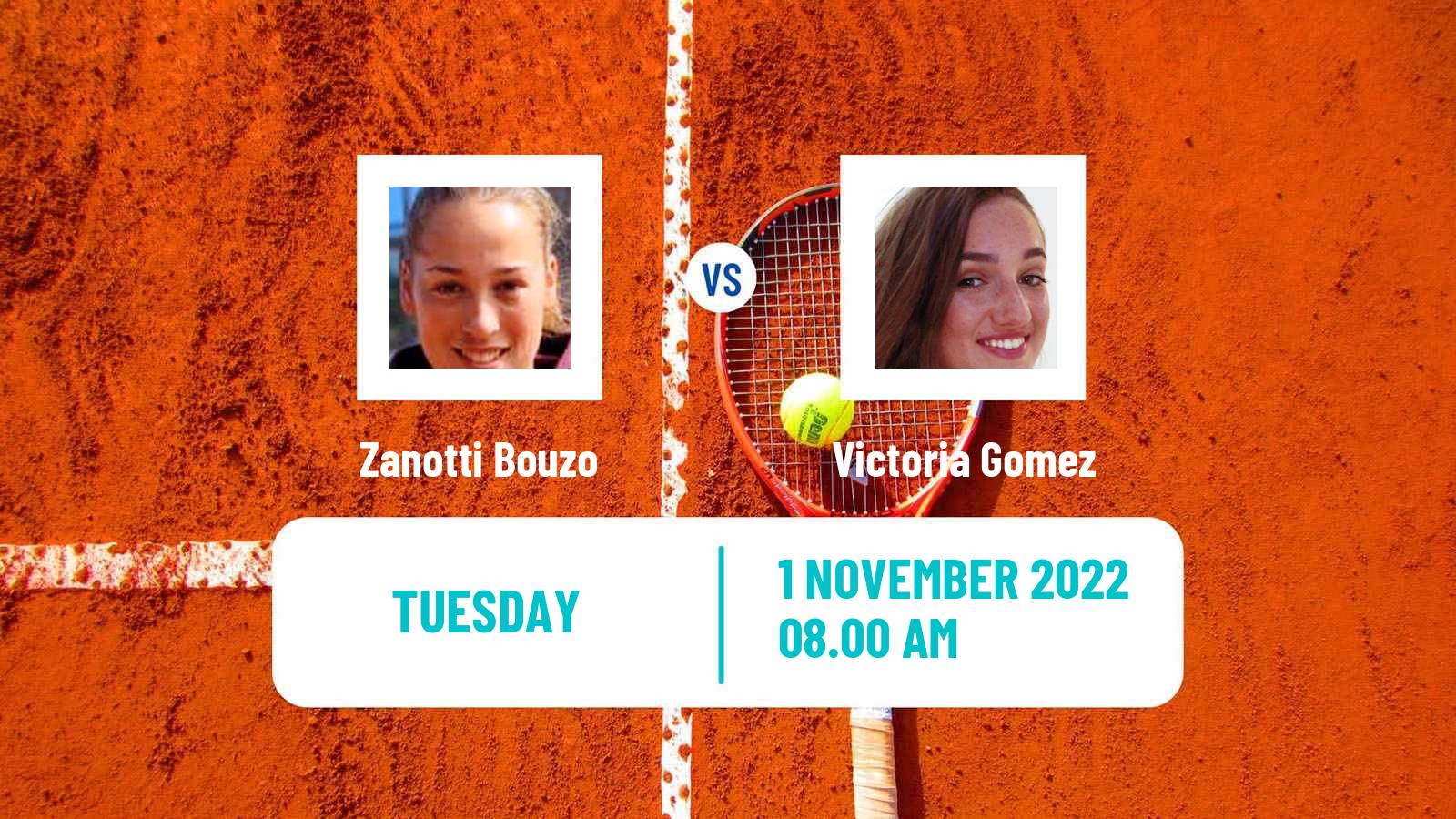 Tennis ITF Tournaments Zanotti Bouzo - Victoria Gomez