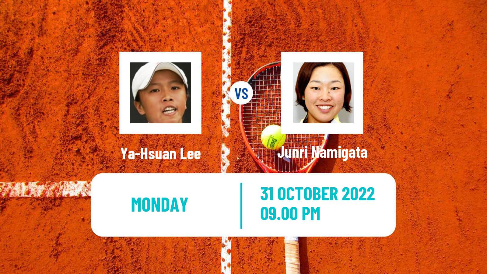 Tennis ITF Tournaments Ya-Hsuan Lee - Junri Namigata