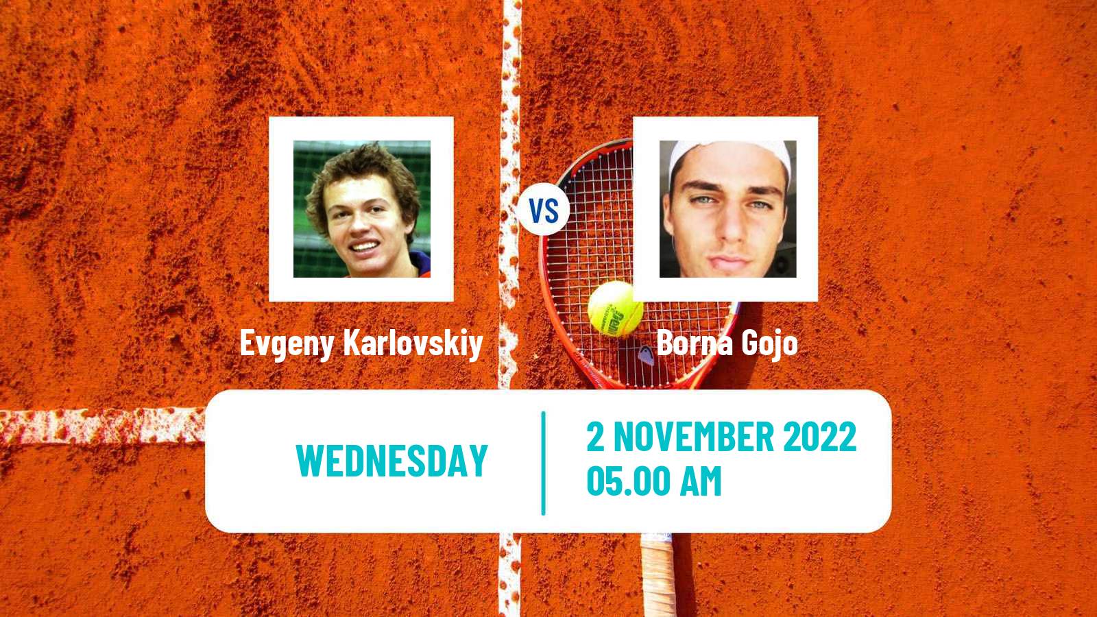 Tennis ATP Challenger Evgeny Karlovskiy - Borna Gojo