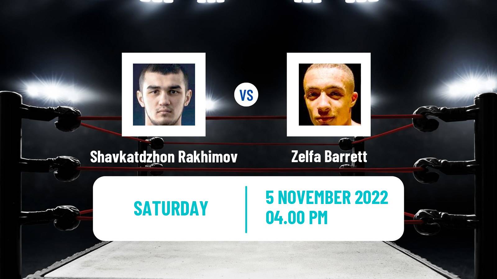 Boxing Boxing Shavkatdzhon Rakhimov - Zelfa Barrett