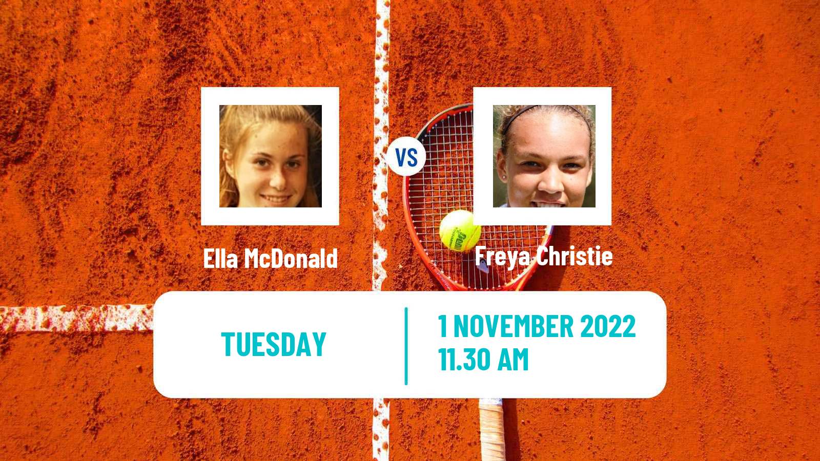 Tennis ITF Tournaments Ella McDonald - Freya Christie