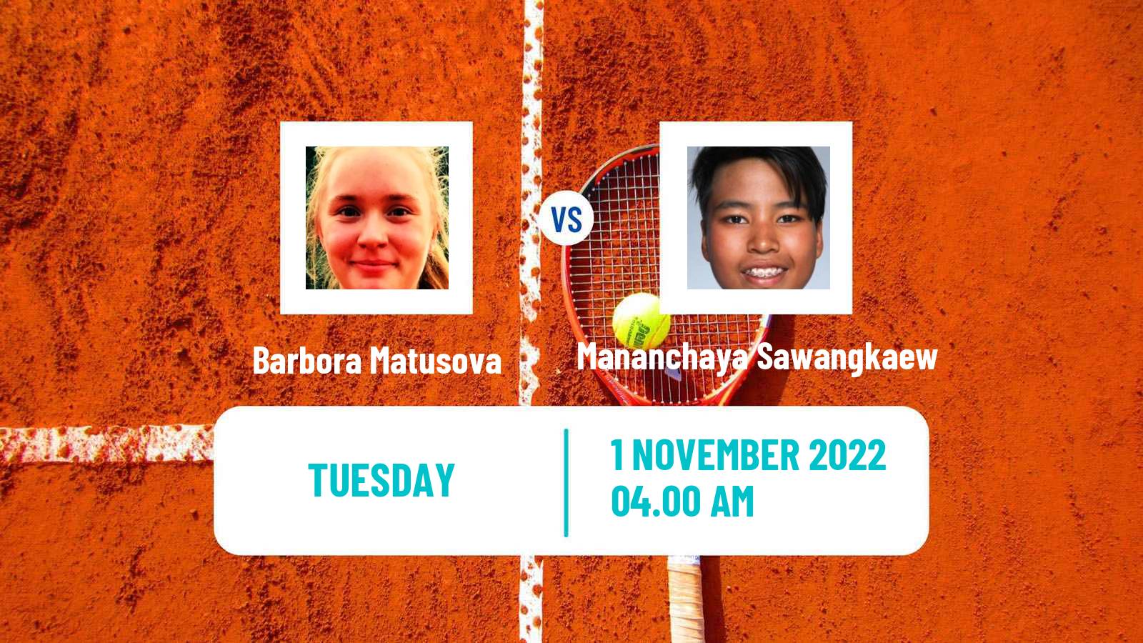 Tennis ITF Tournaments Barbora Matusova - Mananchaya Sawangkaew