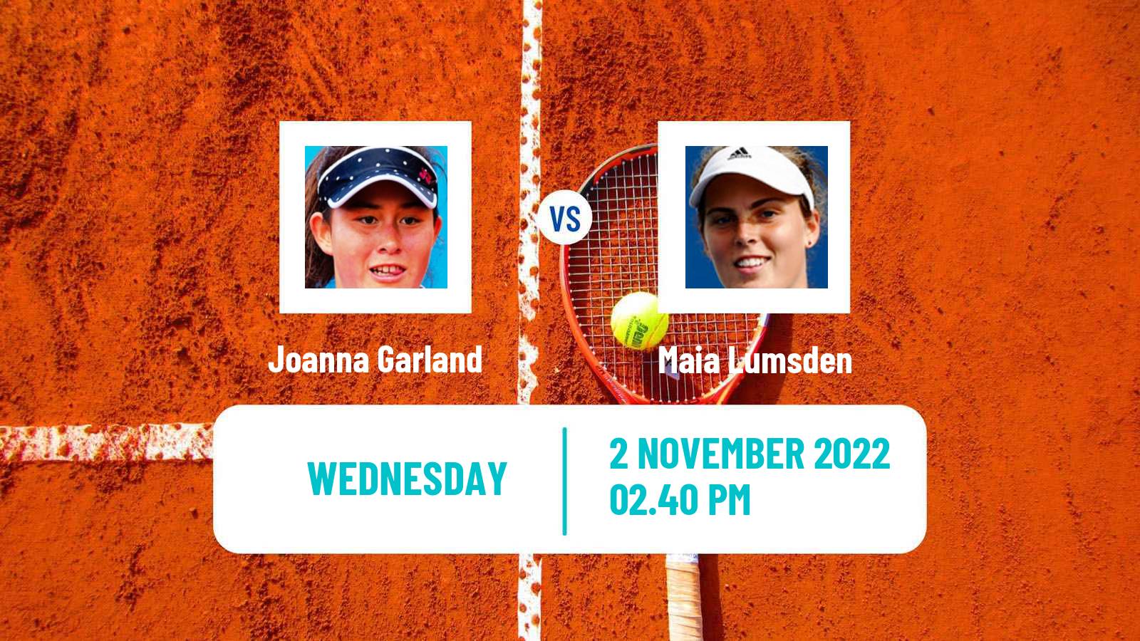 Tennis ITF Tournaments Joanna Garland - Maia Lumsden