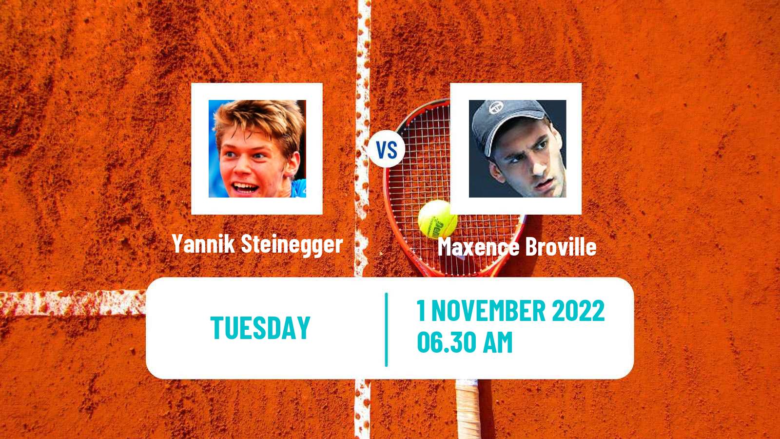 Tennis ITF Tournaments Yannik Steinegger - Maxence Broville