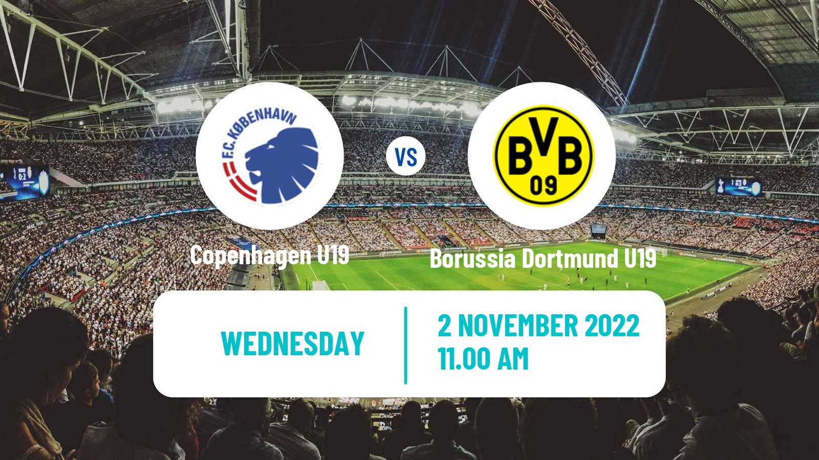 Soccer UEFA Youth League Copenhagen U19 - Borussia Dortmund U19