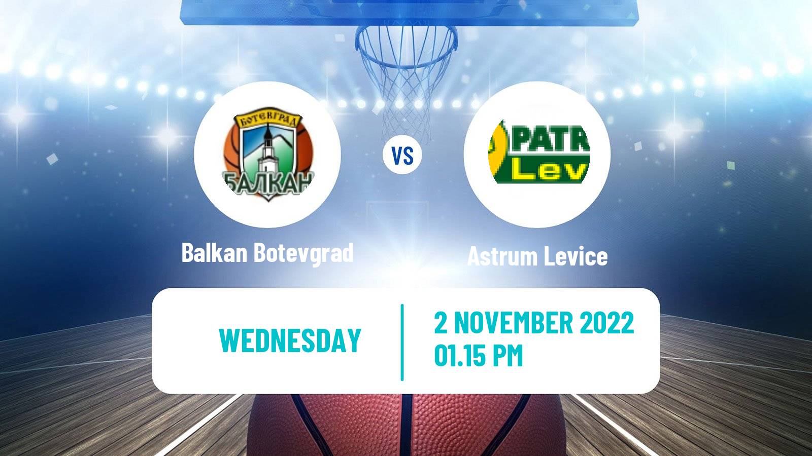 Basketball FIBA Europe Cup Balkan Botevgrad - Astrum Levice