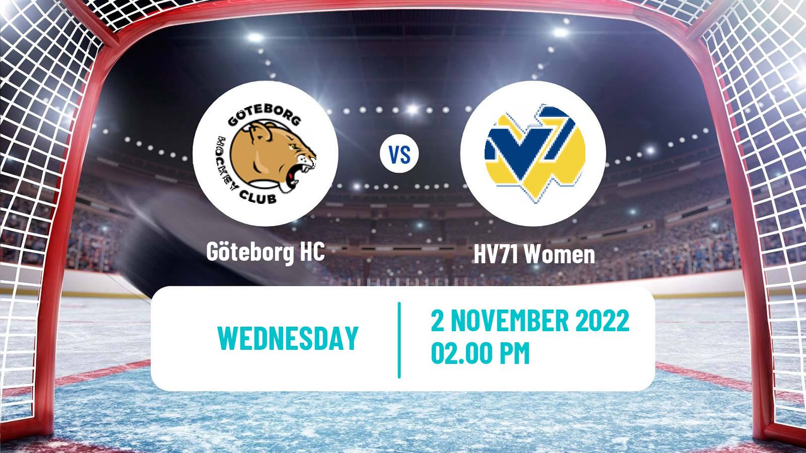 Hockey Swedish SDHL Women Göteborg - HV71