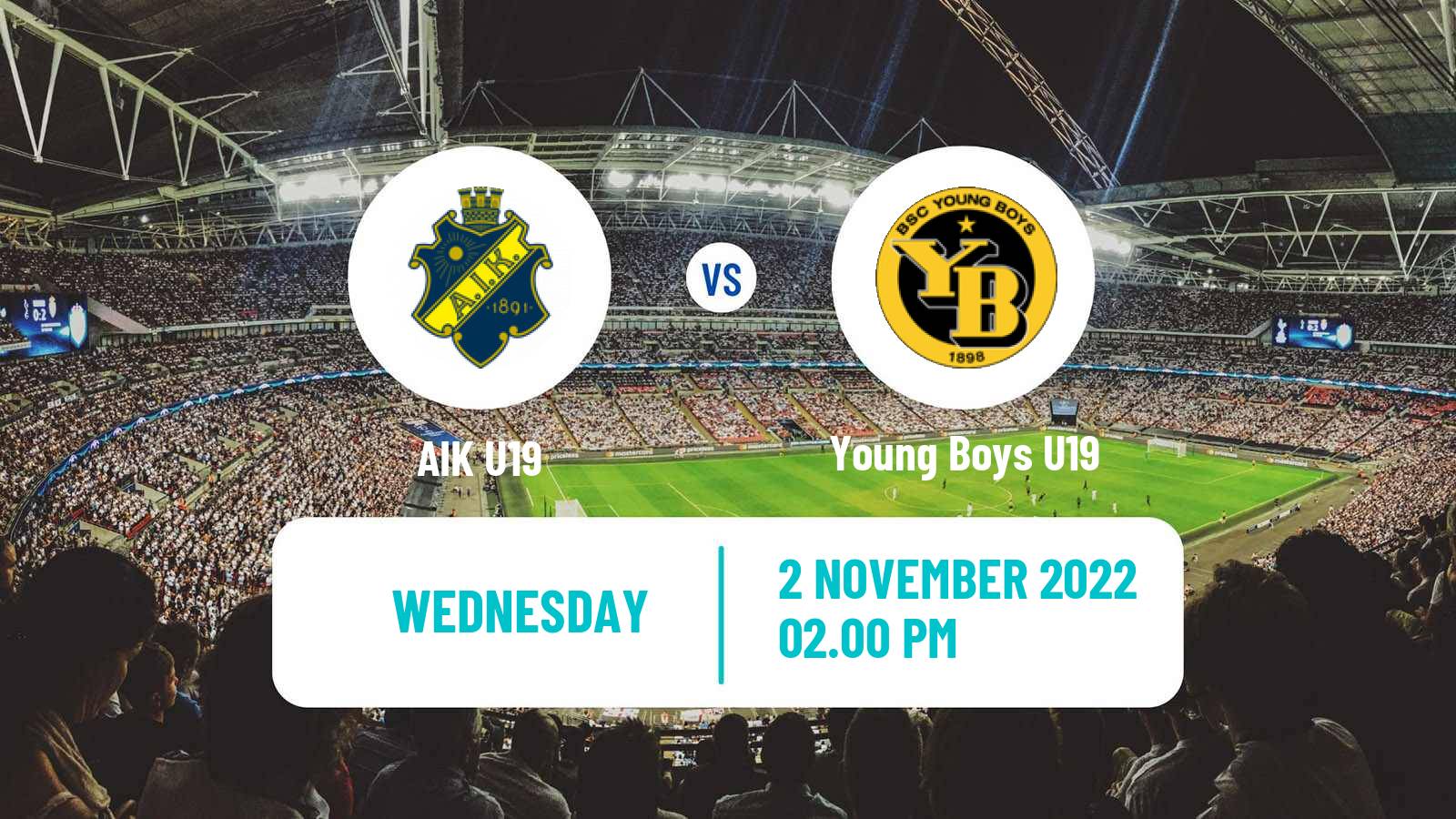 Soccer UEFA Youth League AIK U19 - Young Boys U19