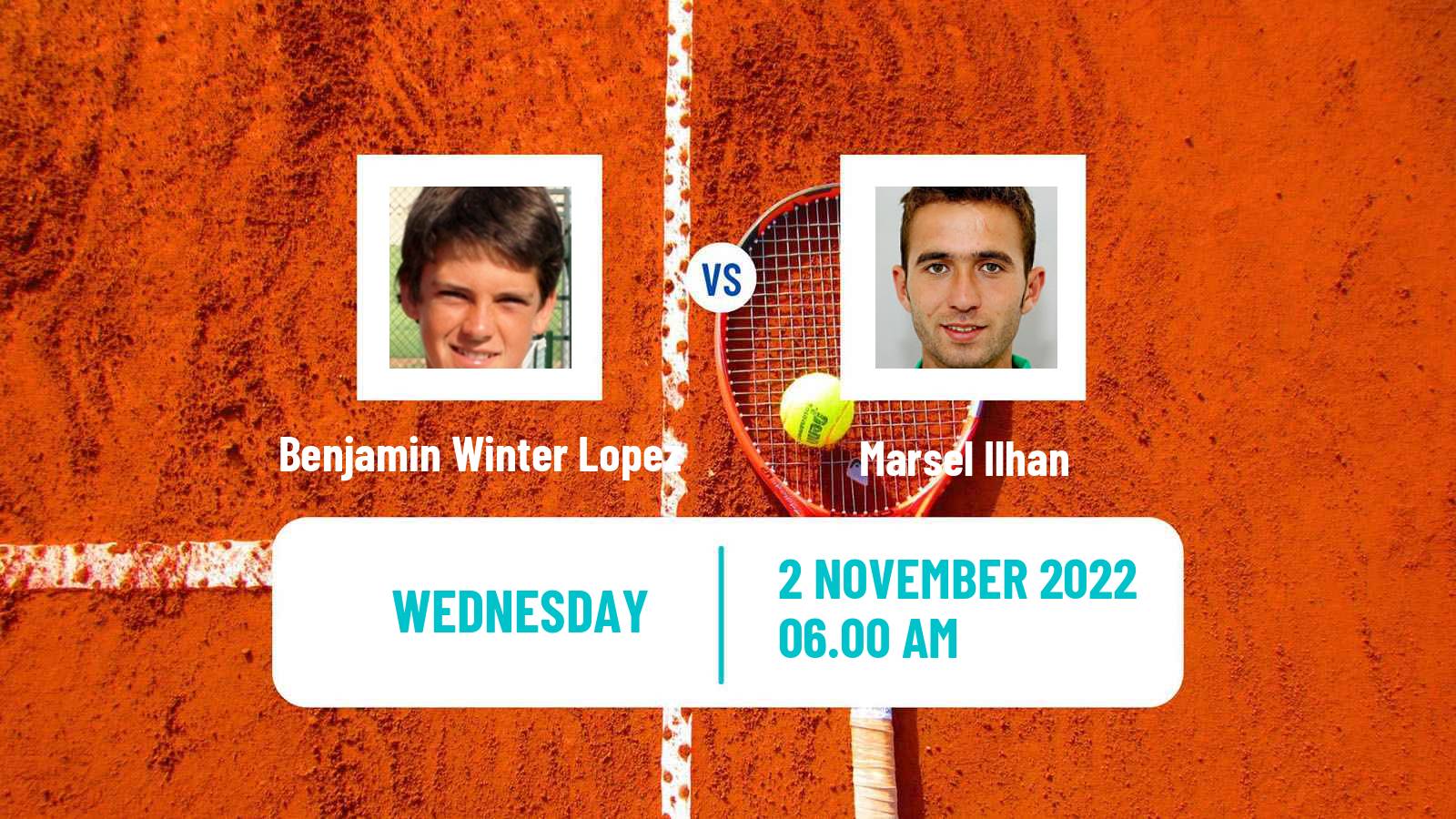 Tennis ITF Tournaments Benjamin Winter Lopez - Marsel Ilhan