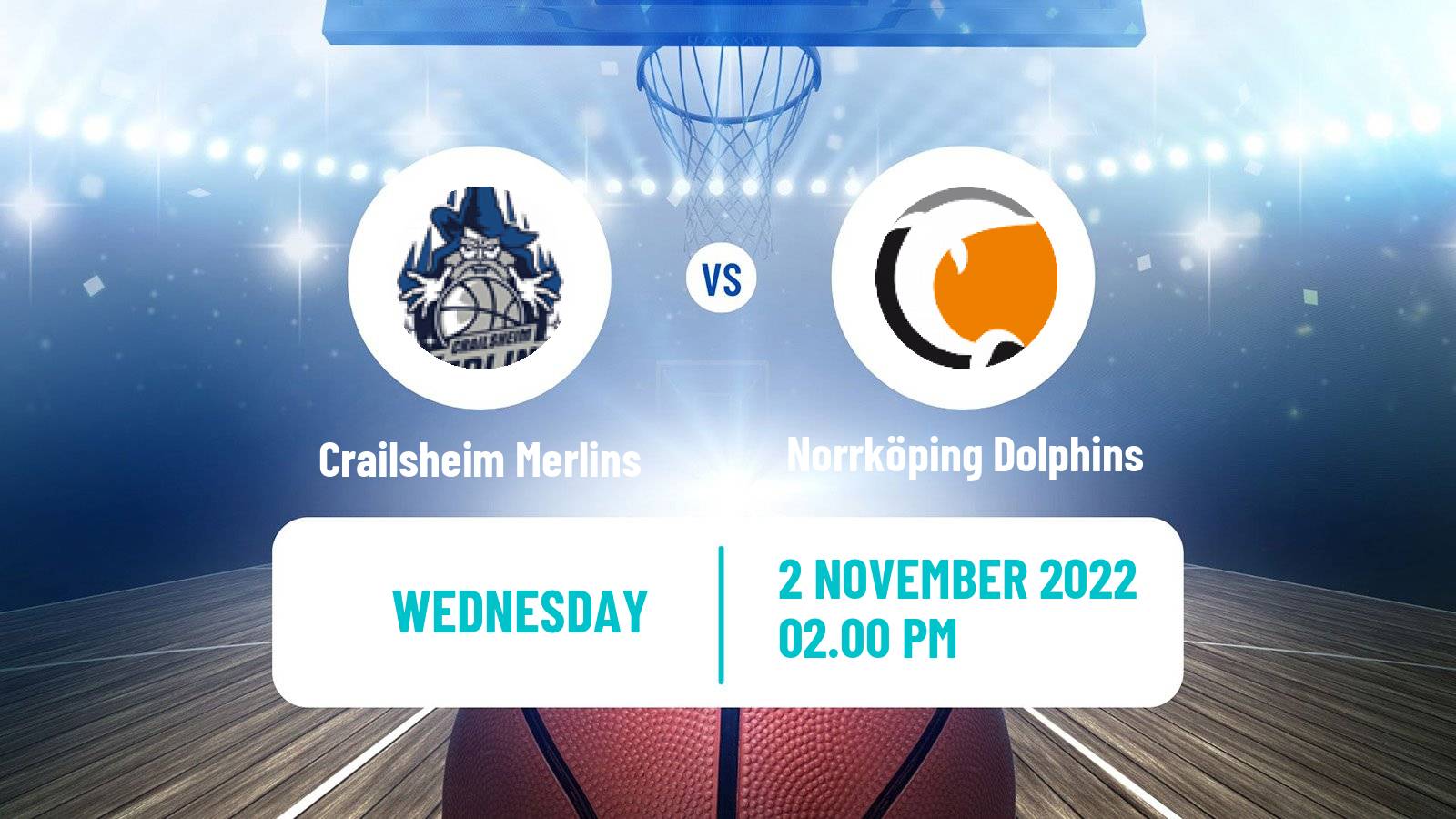 Basketball FIBA Europe Cup Crailsheim Merlins - Norrköping Dolphins